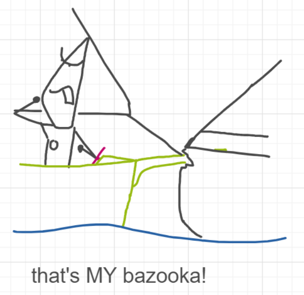 A panel from Ready Oar Knot, episode three of the Board Boards object show by Furretwalk/WalkingFurret.